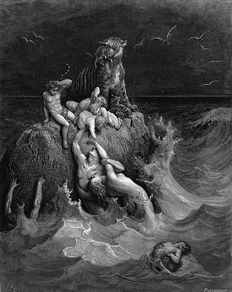 Gustave Dore Tufandan Bir Sahne