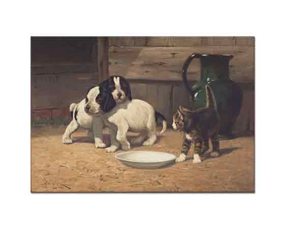 John Henry Dolph Kedicik ve Köpek Yavruları
