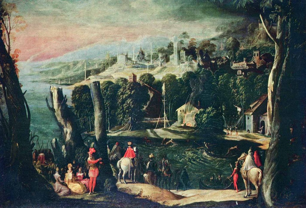 Niccolo dell Abbate Kadın ve Atlılar