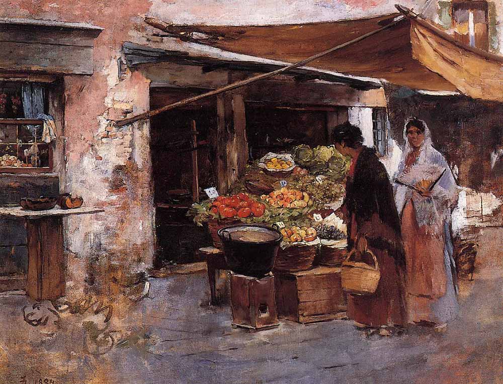 Frank Duveneck, Venedik'te Meyve Dükkanı