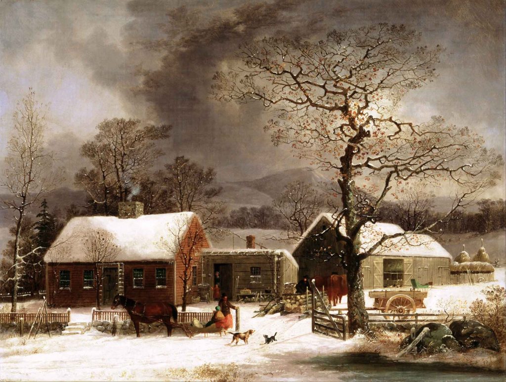 George Henry Durrie, New Haven'de Kış Manzarası