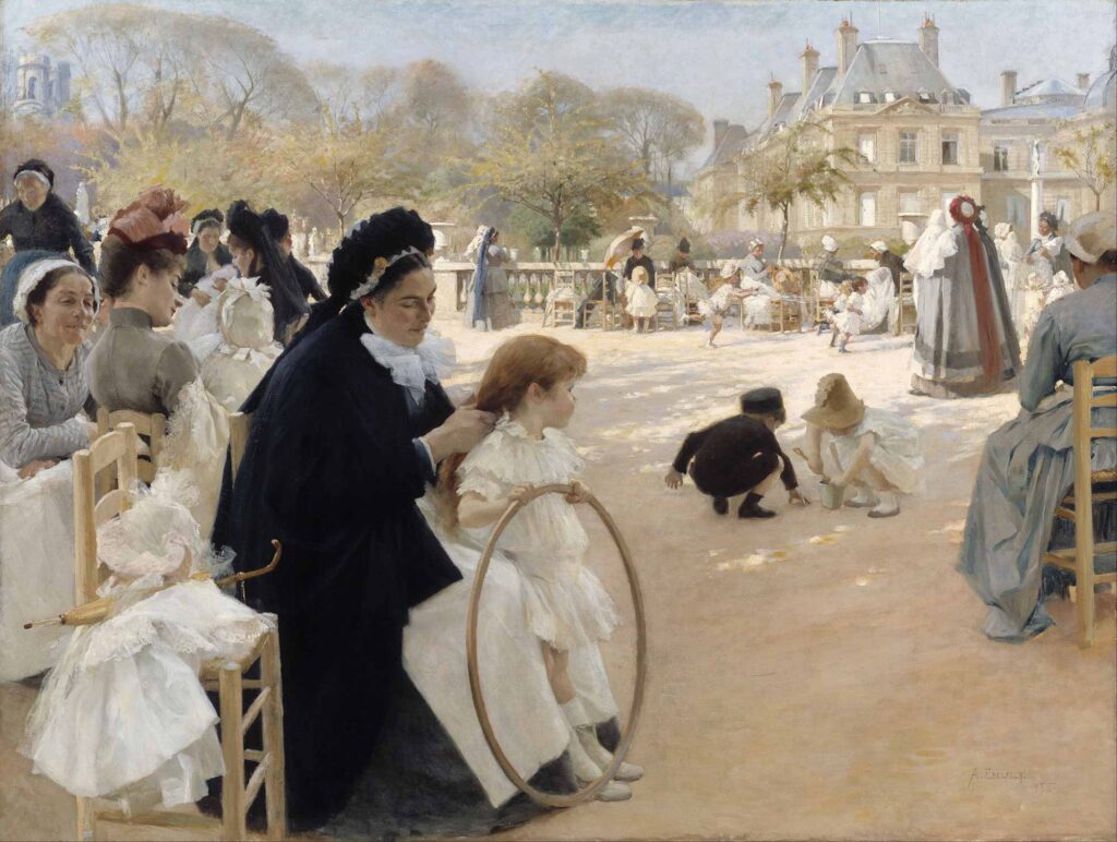 Albert Edelfelt Lüxemburg Bahçesi Paris