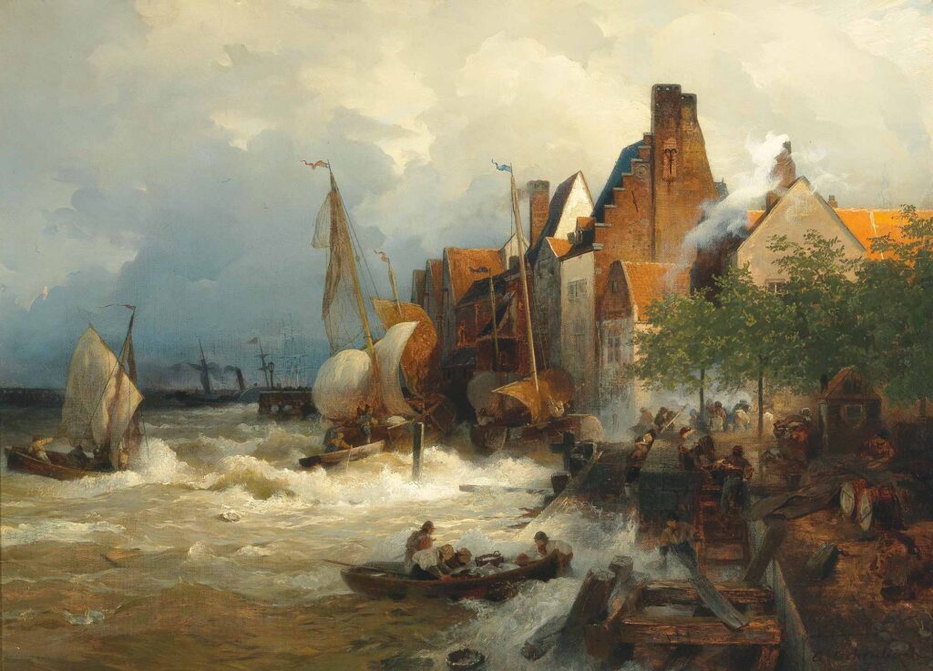 Andreas Achenbach Fırtınada Balıkçıların Dönüşü