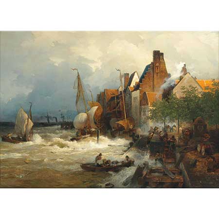 Andreas Achenbach Fırtınada Balıkçıların Dönüşü