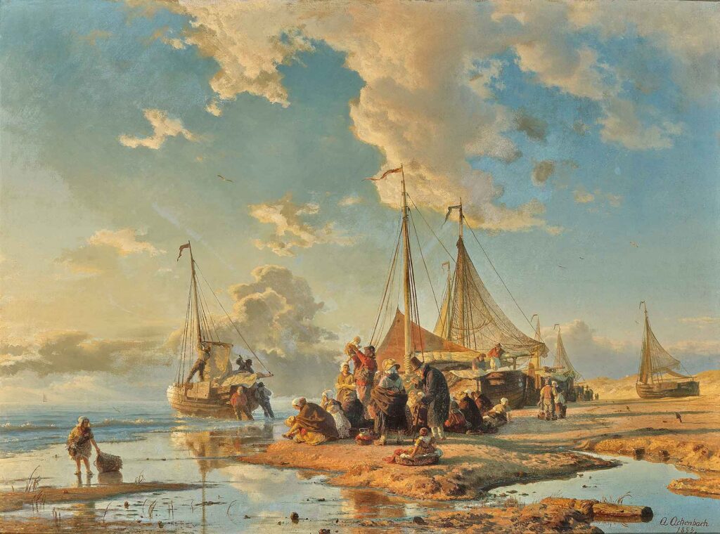 Andreas Achenbach Hollandalı Balıkçılar