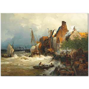 Andreas Achenbach Fırtınada Balıkçıların Dönüşü