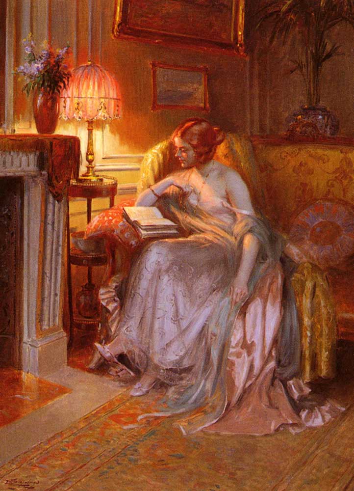 Delphin Enjolras Lamba ışığında Okurken