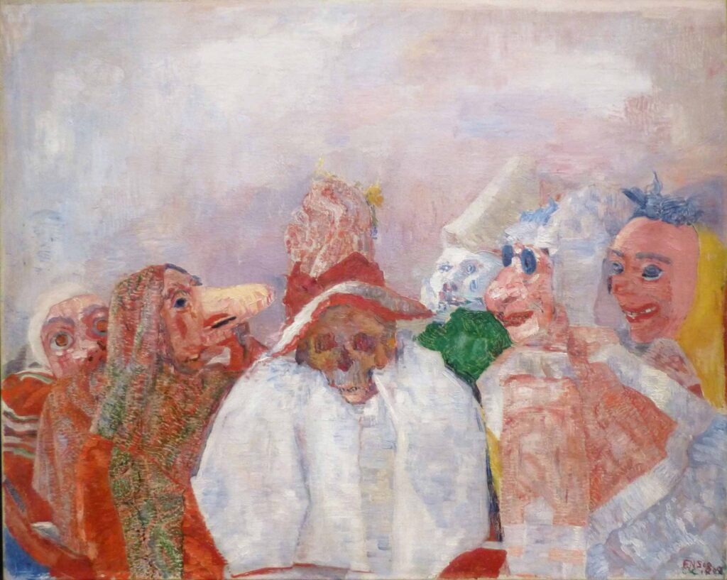 James Ensor Ölümle Yüzleşen Maskeler