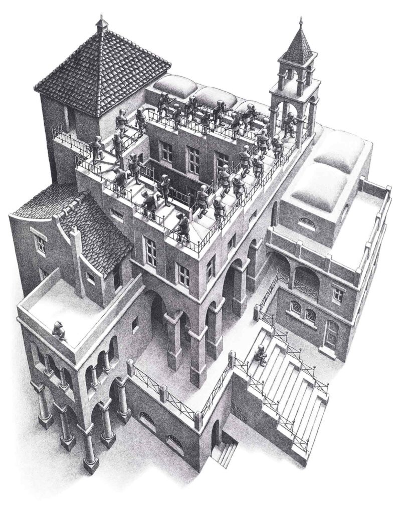 Maurits Cornelis Escher Çıkış ve iniş