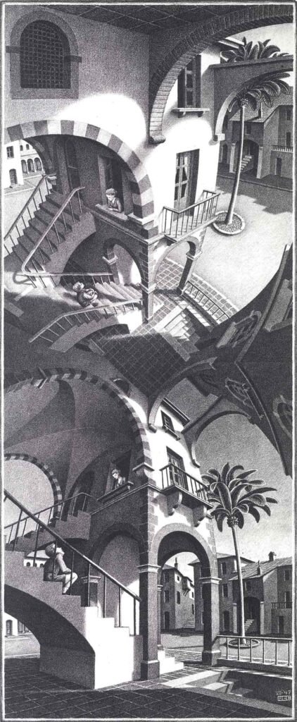 Maurits Cornelis Escher Yukarı ve Aşağı