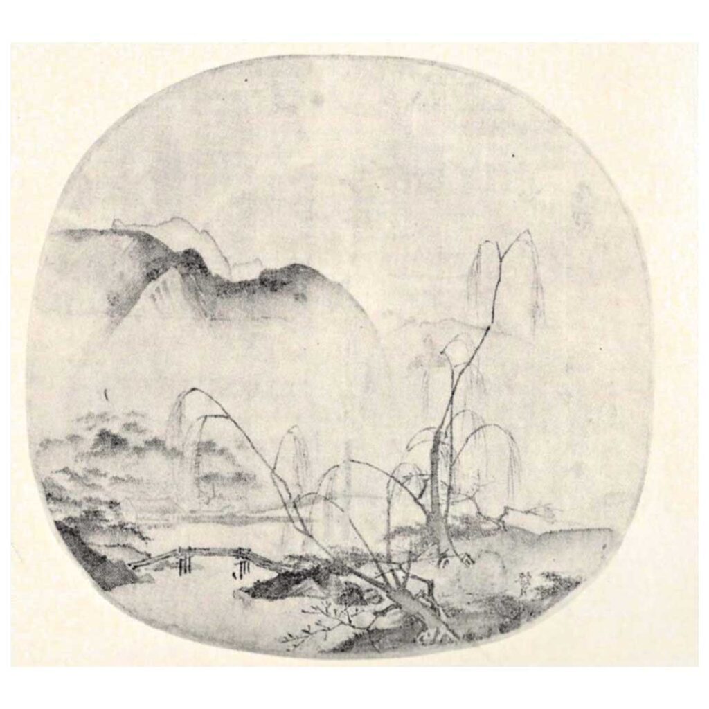 Resim 3, Ma Yuan, Çıplak Söğütlerle Uzak Dağlar, 13. yy başları