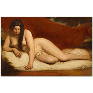 William Etty Uzanıp Yatan Nü
