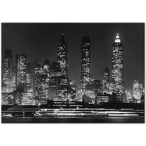 Andreas Feininger Gece Vakti Manhattan