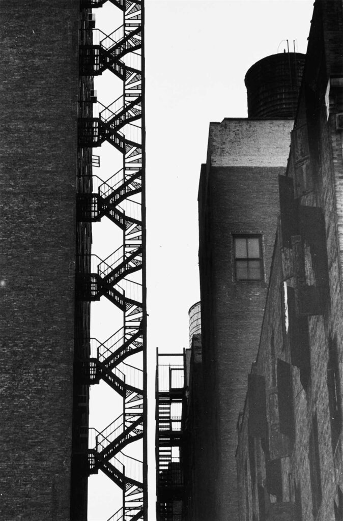 Andreas Feininger Yangın Merdiveni New York