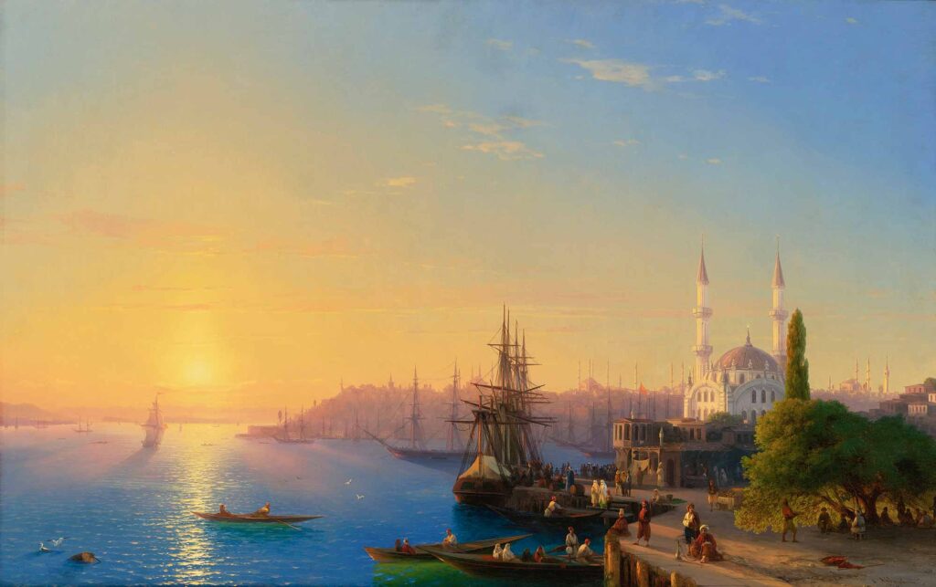 Ayvazovski Gün Batımında Ortaköy'den İstanbul