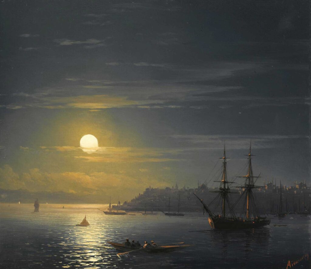 Ayvazovski Mehtapta Istanbul'a Bakış