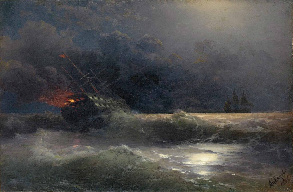 Ayvazovski Yanan Gemi