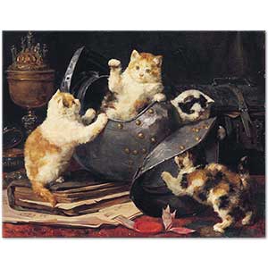 Charles van den Eycken Oynayan Kediler