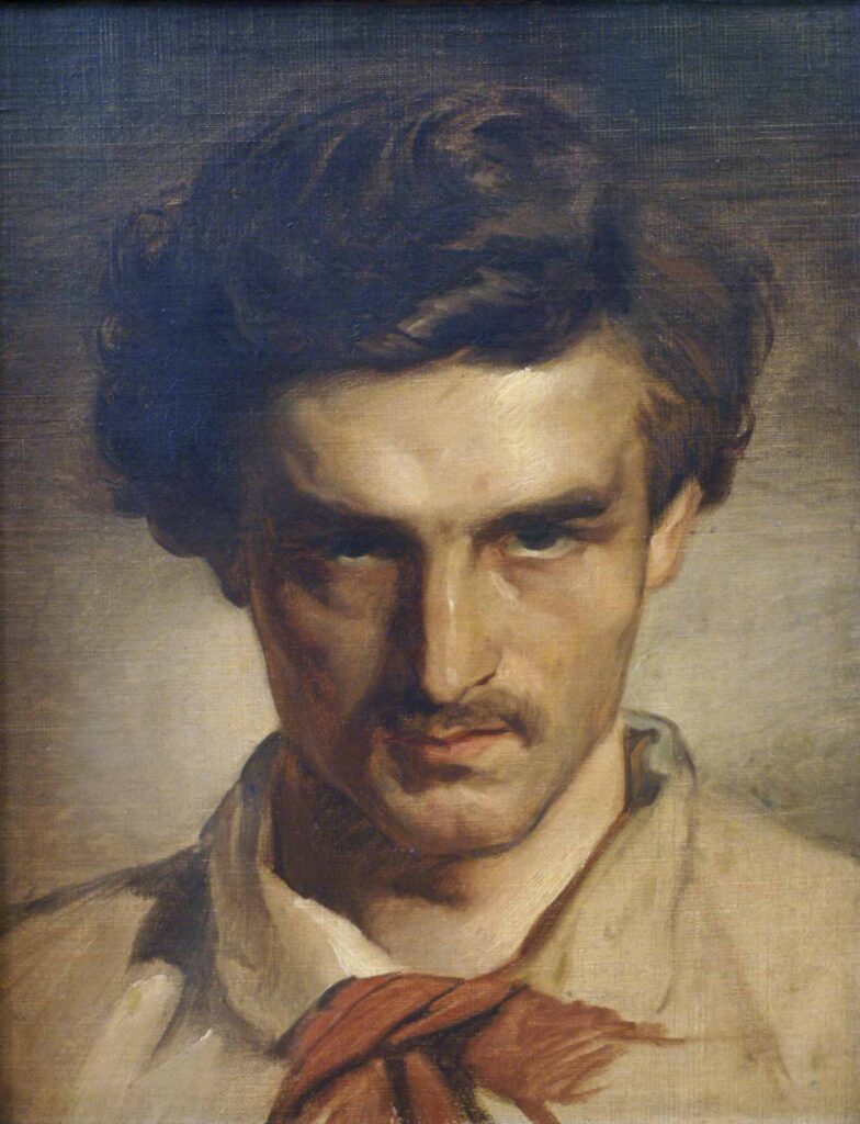 Anselm Feuerbach Kendi Portresi - Self Portrait