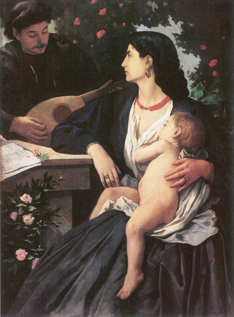 Anselm Feuerbach Mandolin Çalan - Mandolin Player