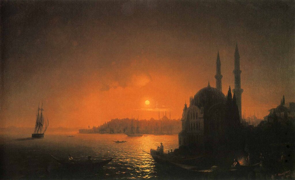 Ayvazovski Ayışığında Ortaköyden Istanbul