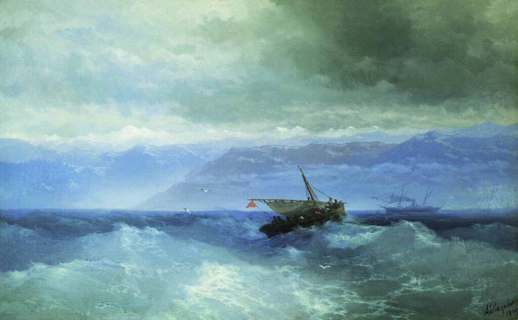 Ayvazovski Denizden Kafkas Dağları