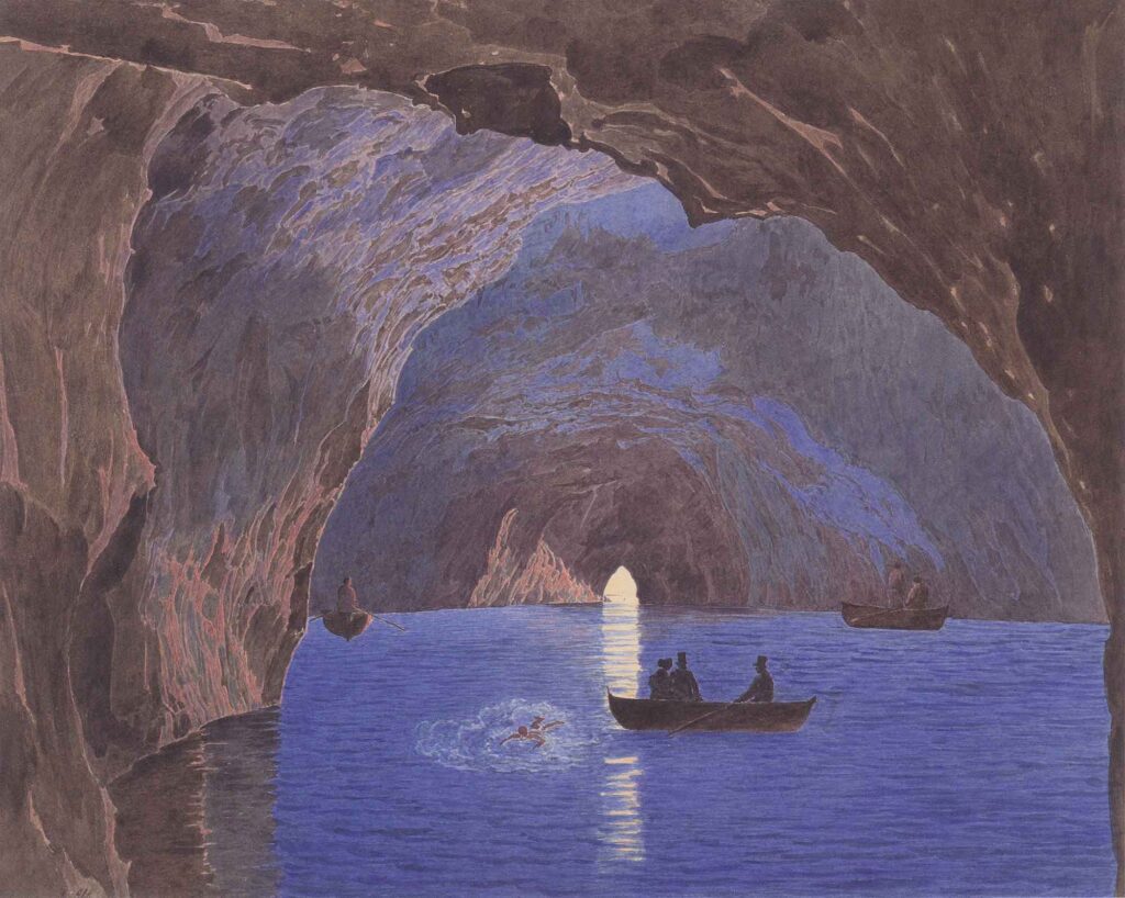 Jakob Alt Mavi Mağara Kapri Adası - Blue Lagoon Capri Island