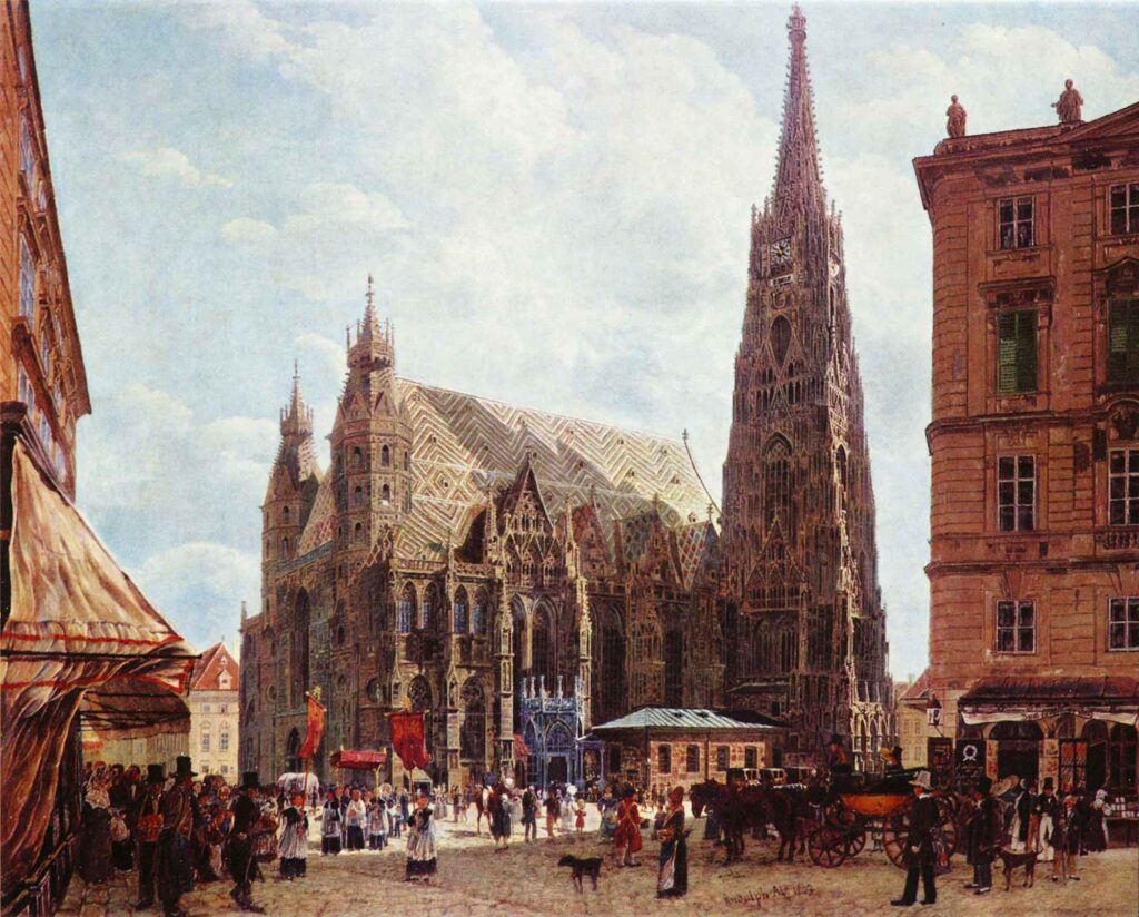 Rudolf Ritter von Alt Stephan Katedrali - Stephan Cathedral