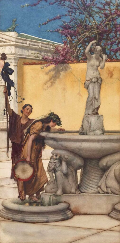 Sir Lawrence Alma Tadema Venüs ile Bakhus Arasında - Between Venus and Bacchus