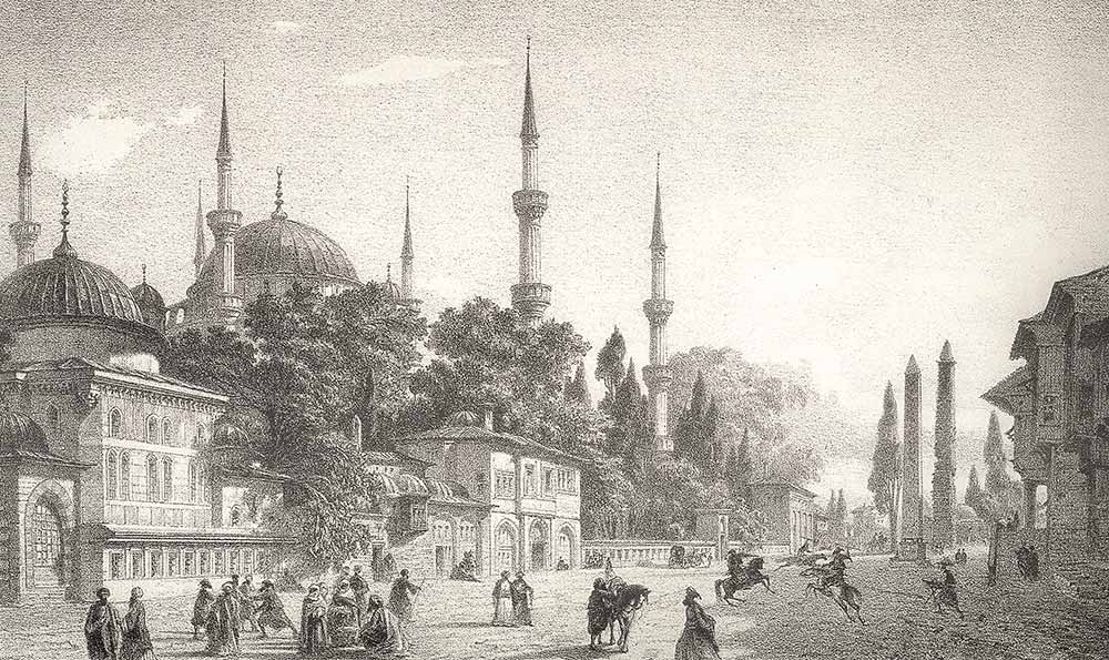 Eugene Napoleon Flandin Sultanahmet Camii ve Meydanı