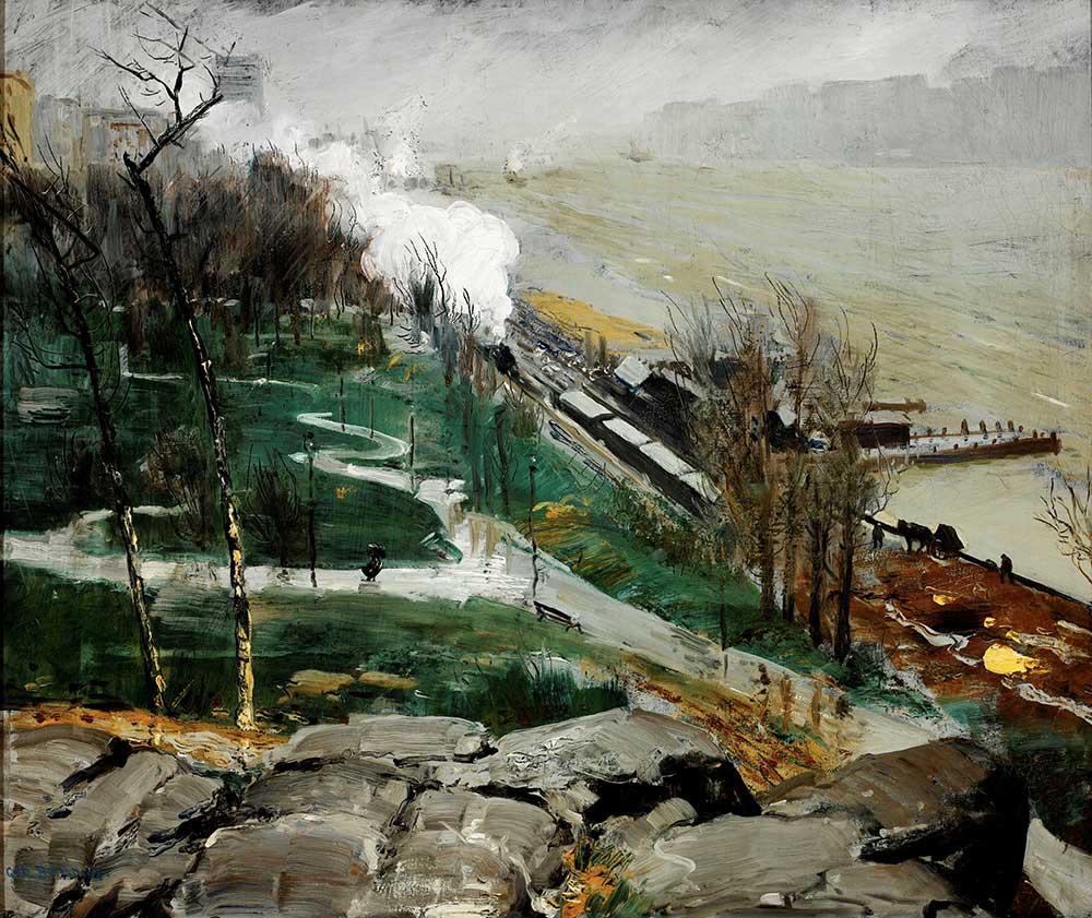 George Wesley Bellows Nehir Kıyısında Yağmur