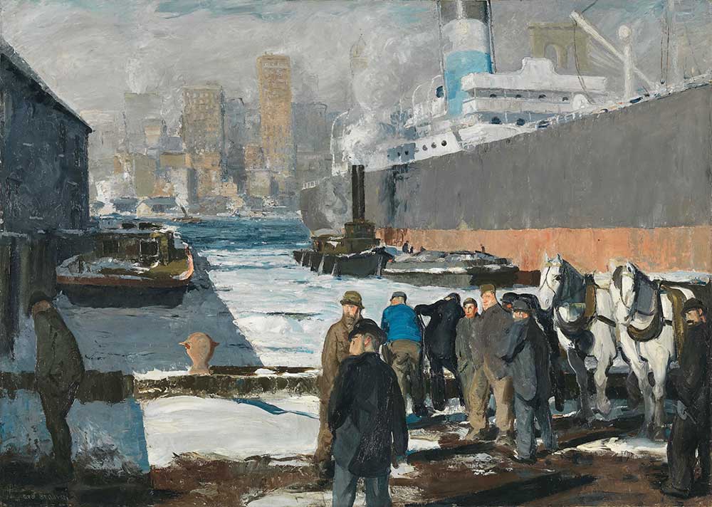 George Wesley Bellows Rıhtımda Adamlar