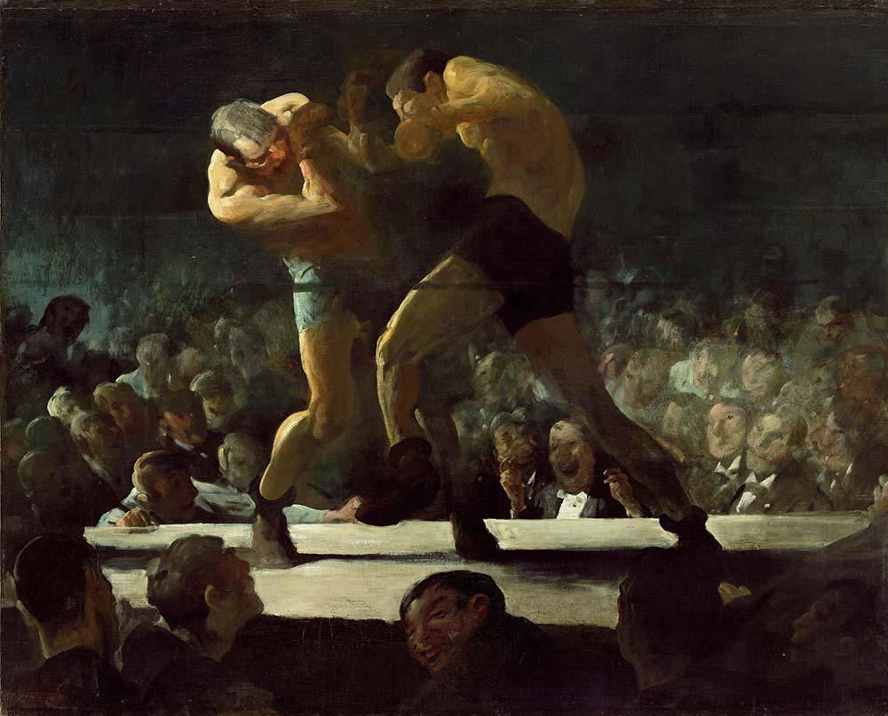 George Wesley Bellows Sharkey Erkekler Klübünde Gece