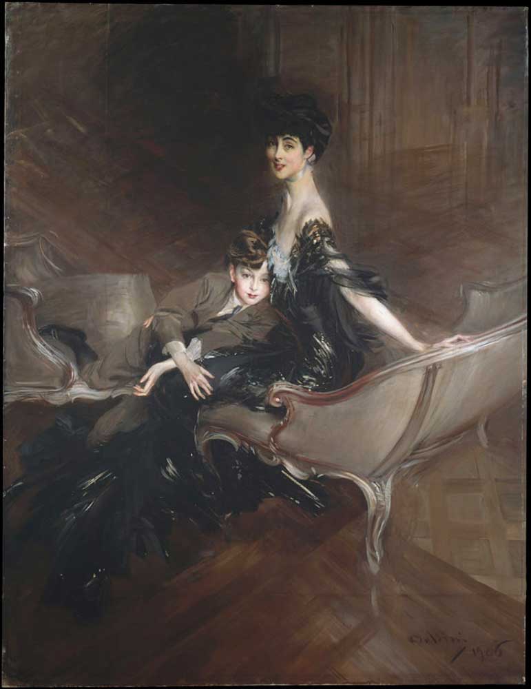 Giovanni Boldini Marlborough Düşesi ve Oğlu