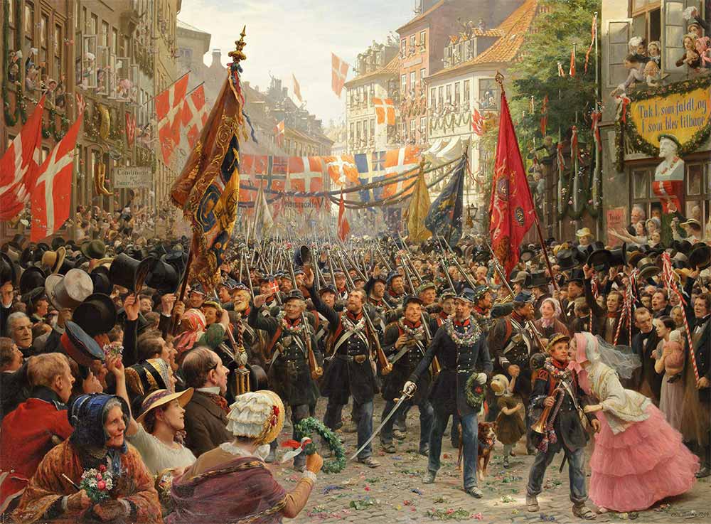 Otto Bache Askerlerin Kopenhag'a Dönüşü
