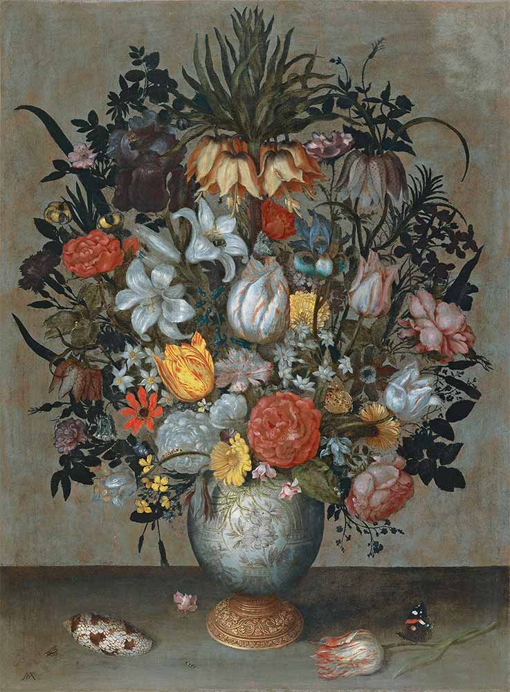 Ambrosius Bosschaert the Elder Çin Vazosunda Çiçekler