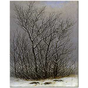 Caspar David Friedrich Kar Altında Çalılık