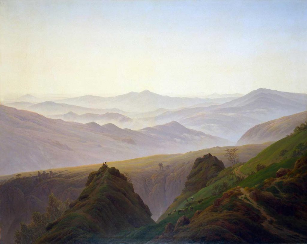Caspar David Friedrich Dağlarda Sabah