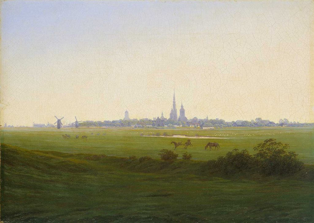 Caspar David Friedrich Greifswald'da Çayırlar