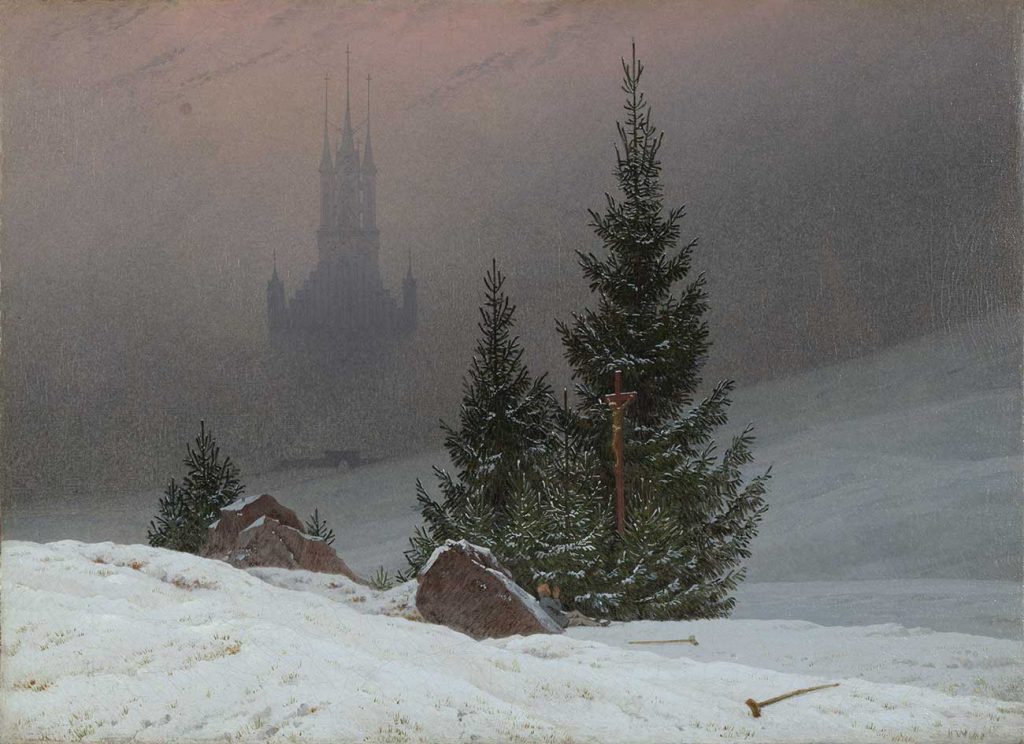Caspar David Friedrich Kış Manzarası