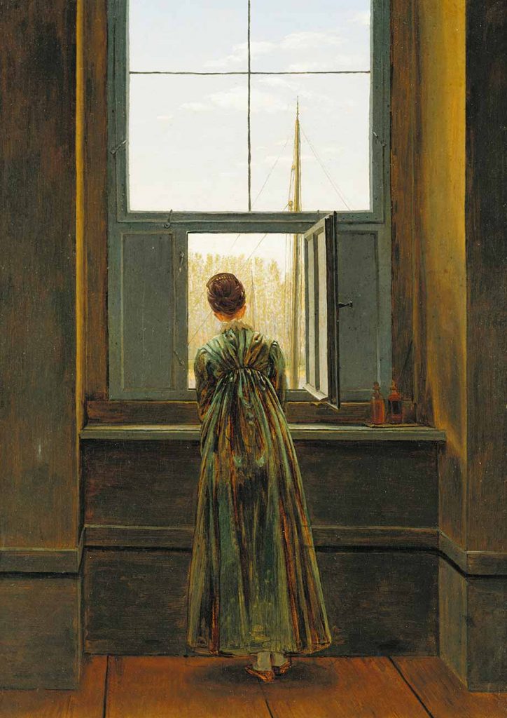 Caspar David Friedrich Pencerede Kadın