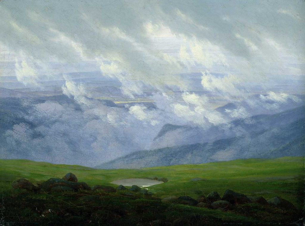 Caspar David Friedrich Sürüklenen Bulutlar