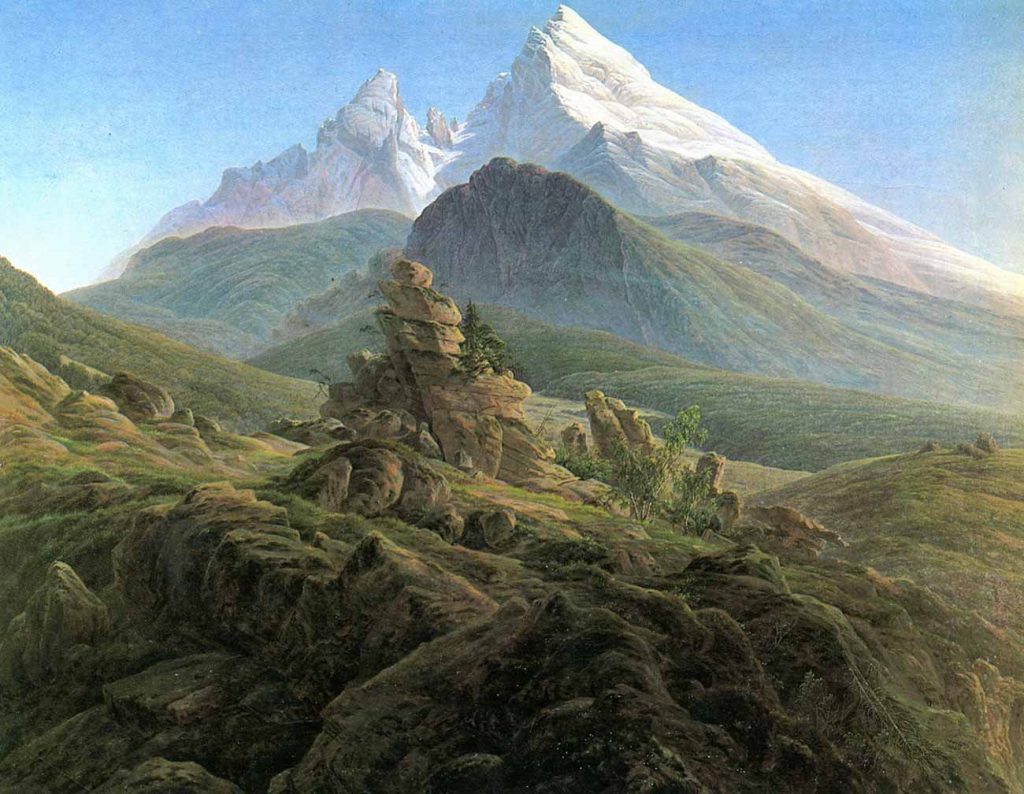 Caspar David Friedrich Watzmann Tepesi