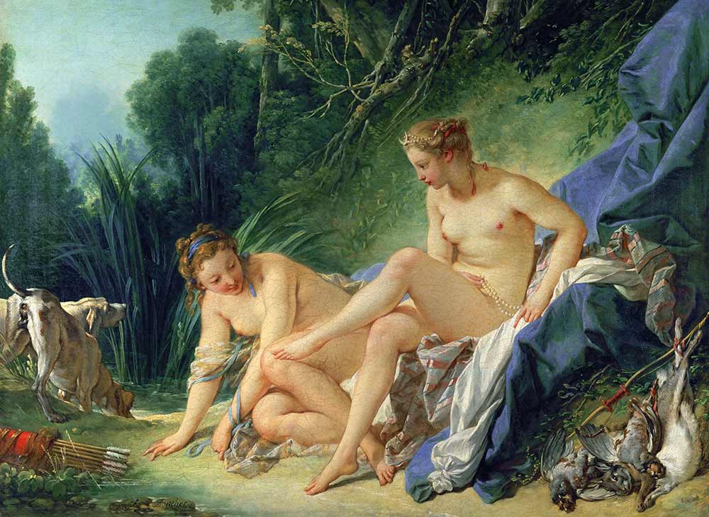 François Boucher Diana Yıkanırken