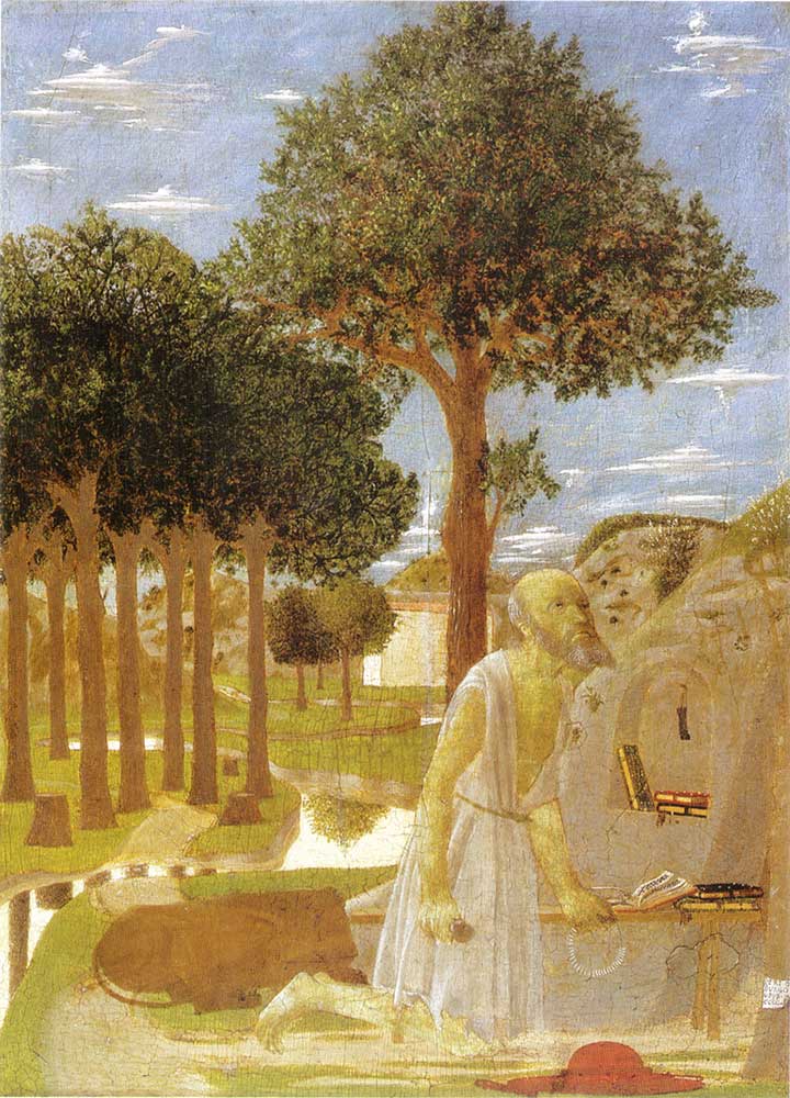 Piero Della Francesca Aziz Jerome'un Kefareti