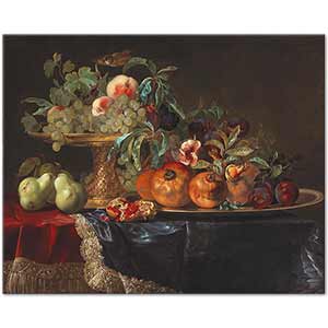 Willem van Aelst Yaldızlı Kap ile Natürmort