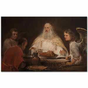 Aert de Gelder İbrahim ve Melekler
