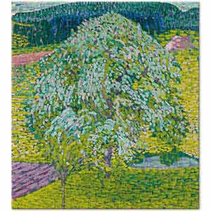 Cuno Amiet Çiçekli Meyve Ağacı