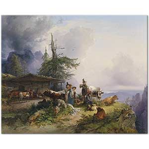 Friedrich Gauermann Alpler Salzburg