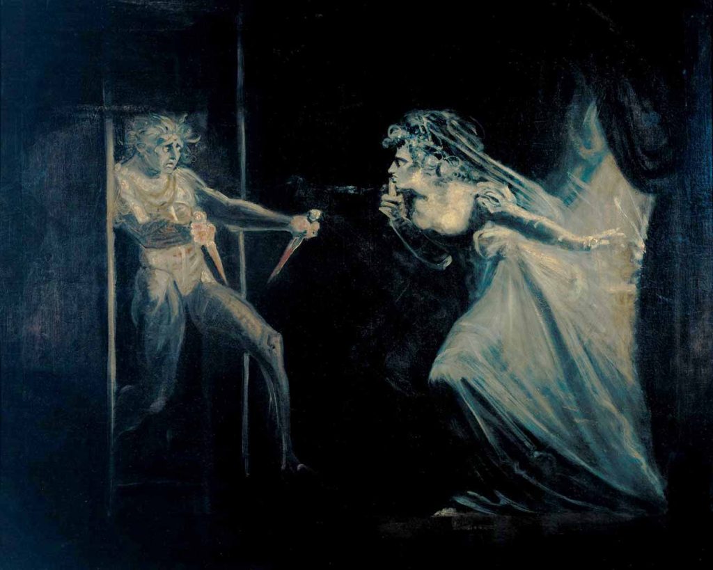 Heinrich Füssli Leydi Macbeth Dolçe'yi İçeri Alırken